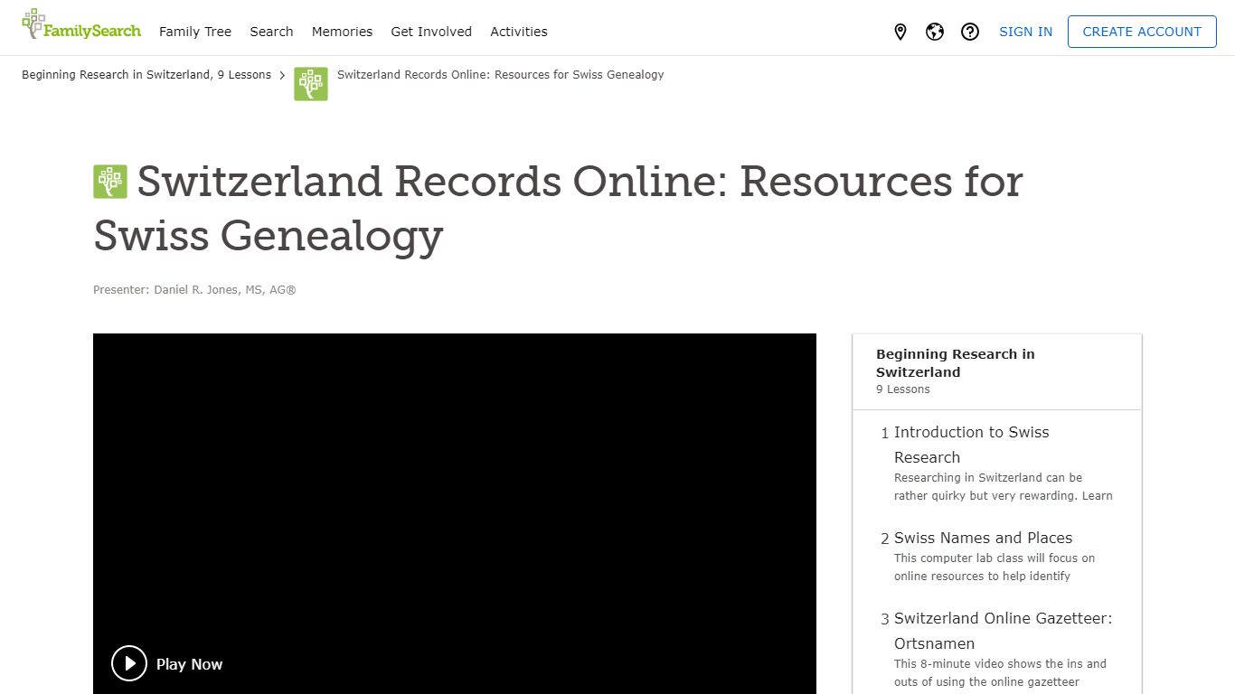 Switzerland Records Online: Resources for Swiss Genealogy